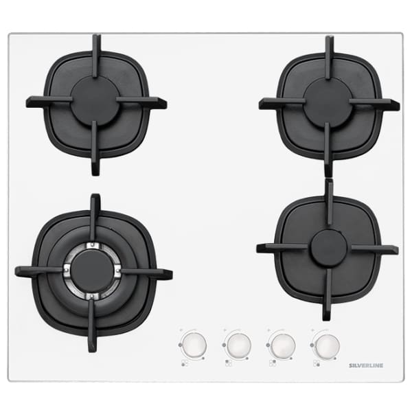 Plaque à gaz SILVERLINE 4 Feux Blanc (CS5407W01.FFD) Plaque à gaz SILVERLINE 4 Feux Blanc (CS5407W01.FFD)